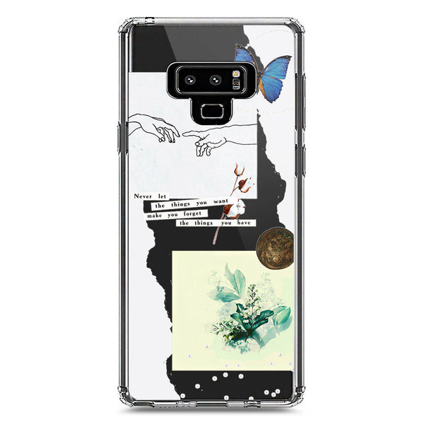 Aesthetic Collage Design - Design 3 - Soft Phone Case - Crystal Clear Case - Samsung Galaxy Note 9