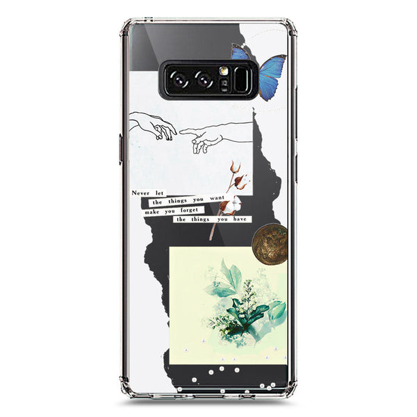 Aesthetic Collage Design - Design 3 - Soft Phone Case - Crystal Clear Case - Samsung Galaxy Note 8