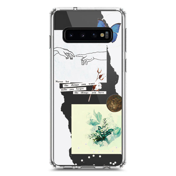 Aesthetic Collage Design - Design 3 - Soft Phone Case - Crystal Clear Case - Samsung Galaxy S10