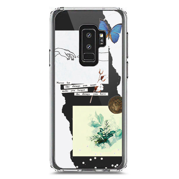 Aesthetic Collage Design - Design 3 - Soft Phone Case - Crystal Clear Case - Samsung Galaxy S9 Plus