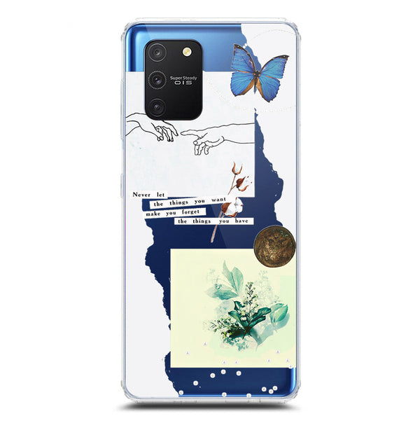 Aesthetic Collage Design - Design 3 - Soft Phone Case - Crystal Clear Case - Samsung Galaxy A91