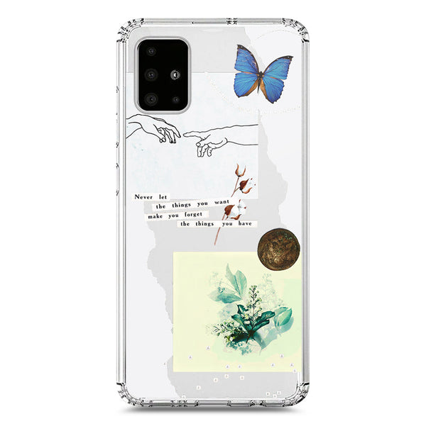 Aesthetic Collage Design - Design 3 - Soft Phone Case - Crystal Clear Case - Samsung Galaxy A51