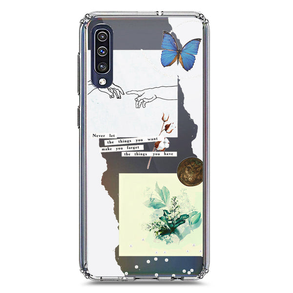 Aesthetic Collage Design - Design 3 - Soft Phone Case - Crystal Clear Case - Samsung Galaxy A50s