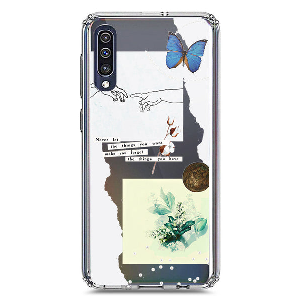 Aesthetic Collage Design - Design 3 - Soft Phone Case - Crystal Clear Case - Samsung Galaxy A30s