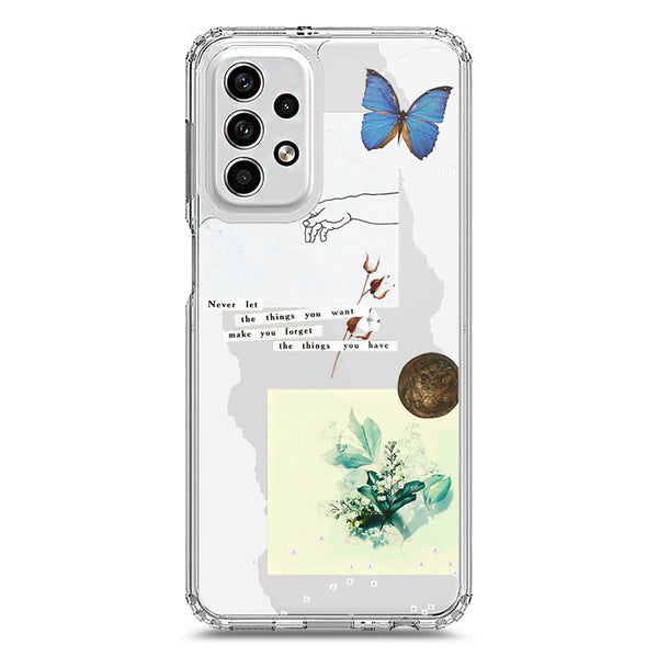 Aesthetic Collage Design - Design 3 - Soft Phone Case - Crystal Clear Case - Samsung Galaxy A23