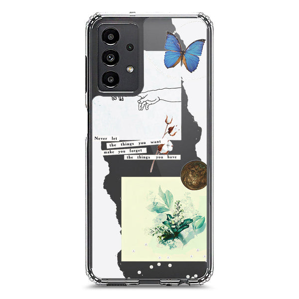 Aesthetic Collage Design - Design 3 - Soft Phone Case - Crystal Clear Case - Samsung Galaxy A13