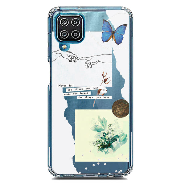 Aesthetic Collage Design - Design 3 - Soft Phone Case - Crystal Clear Case - Samsung Galaxy A12 Nacho