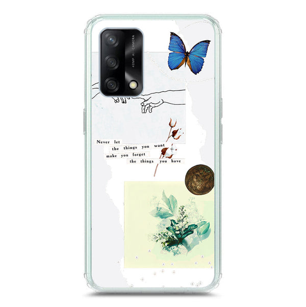 Aesthetic Collage Design - Design 3 - Soft Phone Case - Crystal Clear Case - Oppo F19s