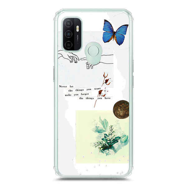 Aesthetic Collage Design - Design 3 - Soft Phone Case - Crystal Clear Case - Oppo A53