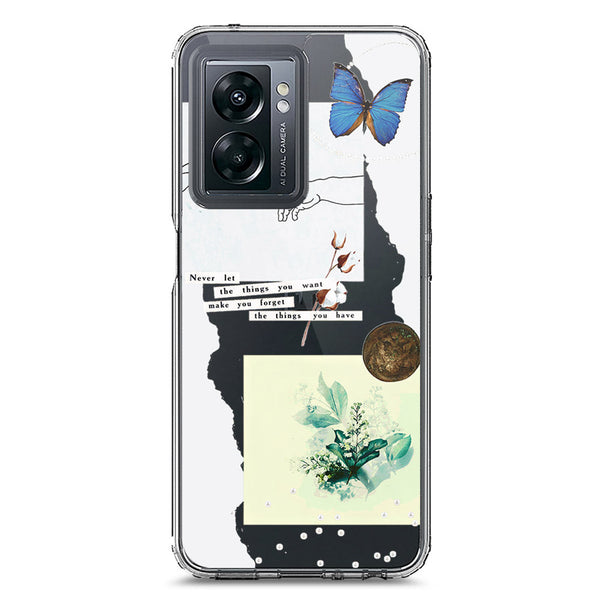 Aesthetic Collage Design - Design 3 - Soft Phone Case - Crystal Clear Case - OnePlus Nord N300