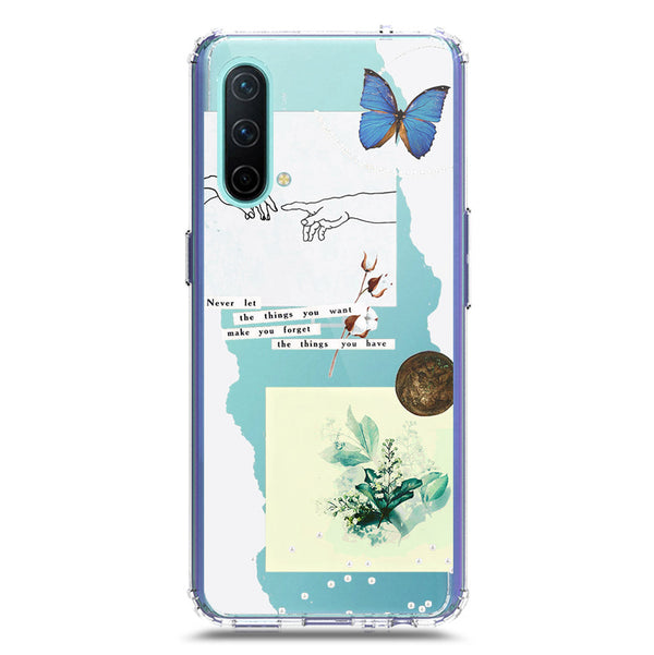 Aesthetic Collage Design - Design 3 - Soft Phone Case - Crystal Clear Case - OnePlus Nord CE 5G