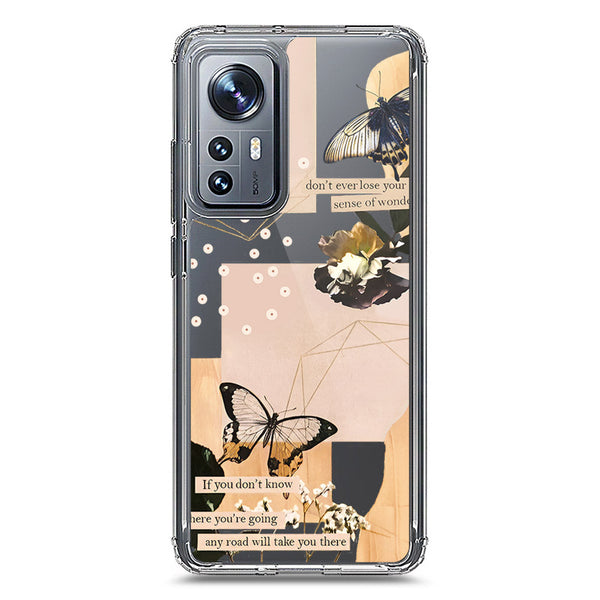 Aesthetic Butterfly Design - Design 4 - Soft Phone Case - Crystal Clear Case - Xiaomi 12