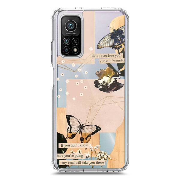 Aesthetic Butterfly Design - Design 4 - Soft Phone Case - Crystal Clear Case - Xiaomi Mi 10T Pro