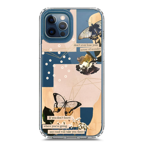 Aesthetic Butterfly Design - Design 4 - Soft Phone Case - Crystal Clear Case - iPhone 12 Pro Max