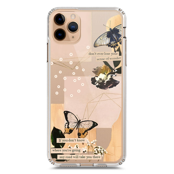 Aesthetic Butterfly Design - Design 4 - Soft Phone Case - Crystal Clear Case - iPhone 11 Pro Max