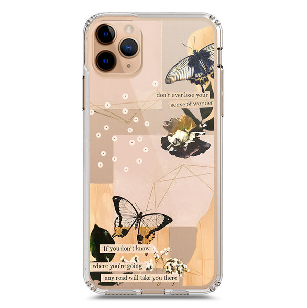 Aesthetic Butterfly Design - Design 4 - Soft Phone Case - Crystal Clear Case - iPhone 11 Pro