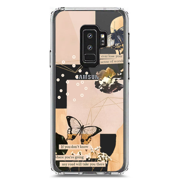 Aesthetic Butterfly Design - Design 4 - Soft Phone Case - Crystal Clear Case - Samsung Galaxy S9 Plus