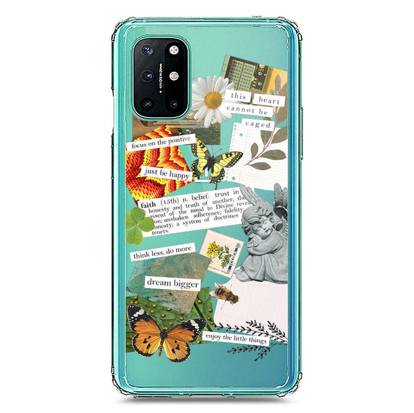 Aesthetic Scrap Design - Design 5 - Soft Phone Case - Crystal Clear Case - OnePlus 8T