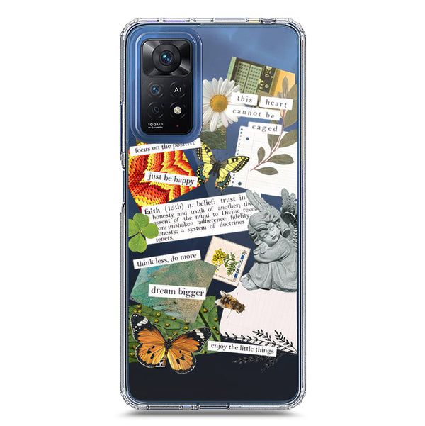 Aesthetic Scrap Design - Design 5 - Soft Phone Case - Crystal Clear Case - Xiaomi Redmi Note 11 Pro