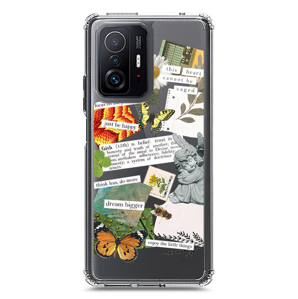 Aesthetic Scrap Design - Design 5 - Soft Phone Case - Crystal Clear Case - Xiaomi 11T Pro