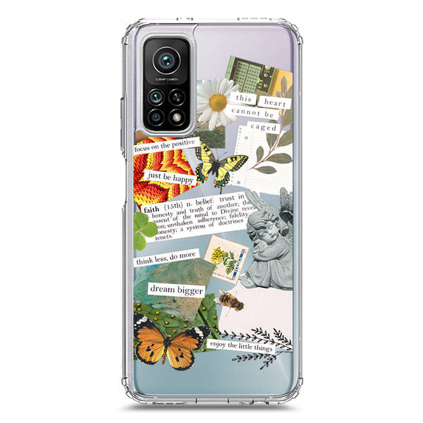 Aesthetic Scrap Design - Design 5 - Soft Phone Case - Crystal Clear Case - Xiaomi Mi 10T Pro