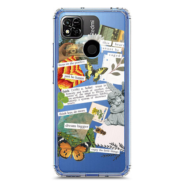 Aesthetic Scrap Design - Design 5 - Soft Phone Case - Crystal Clear Case - Xiaomi Redmi 10A