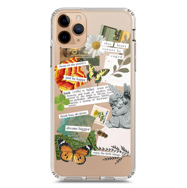 Aesthetic Scrap Design - Design 5 - Soft Phone Case - Crystal Clear Case - iPhone 11 Pro
