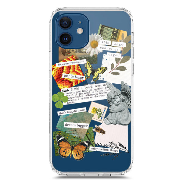 Aesthetic Scrap Design - Design 5 - Soft Phone Case - Crystal Clear Case - iPhone 11