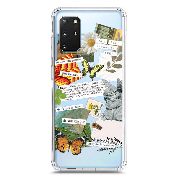 Aesthetic Scrap Design - Design 5 - Soft Phone Case - Crystal Clear Case - Samsung Galaxy S20 Plus