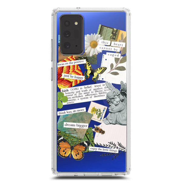 Aesthetic Scrap Design - Design 5 - Soft Phone Case - Crystal Clear Case - Samsung Galaxy Note 20