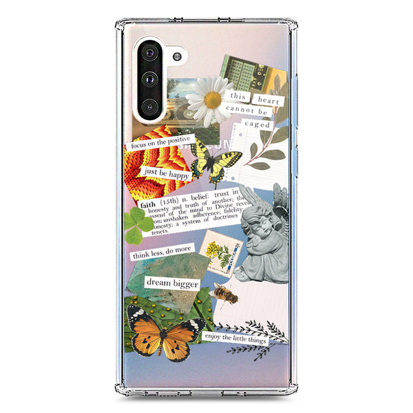 Aesthetic Scrap Design - Design 5 - Soft Phone Case - Crystal Clear Case - Samsung Galaxy Note 10