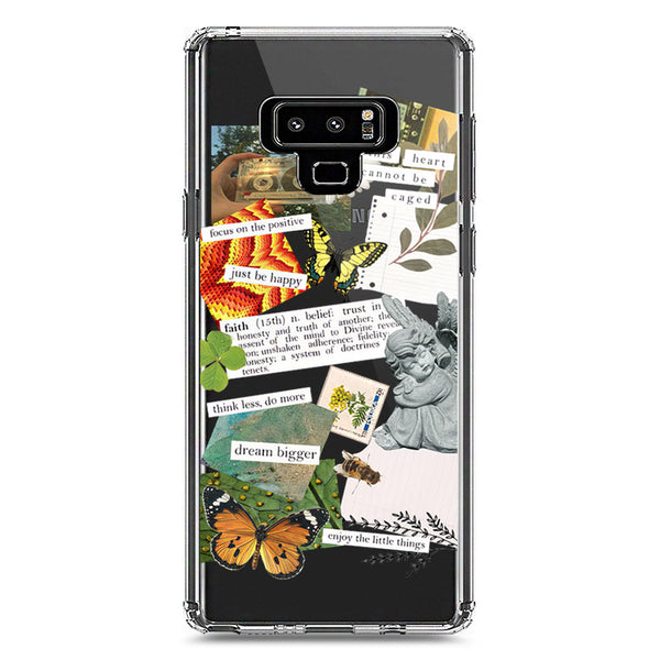 Aesthetic Scrap Design - Design 5 - Soft Phone Case - Crystal Clear Case - Samsung Galaxy Note 9