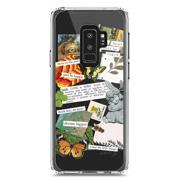 Aesthetic Scrap Design - Design 5 - Soft Phone Case - Crystal Clear Case - Samsung Galaxy S9 Plus