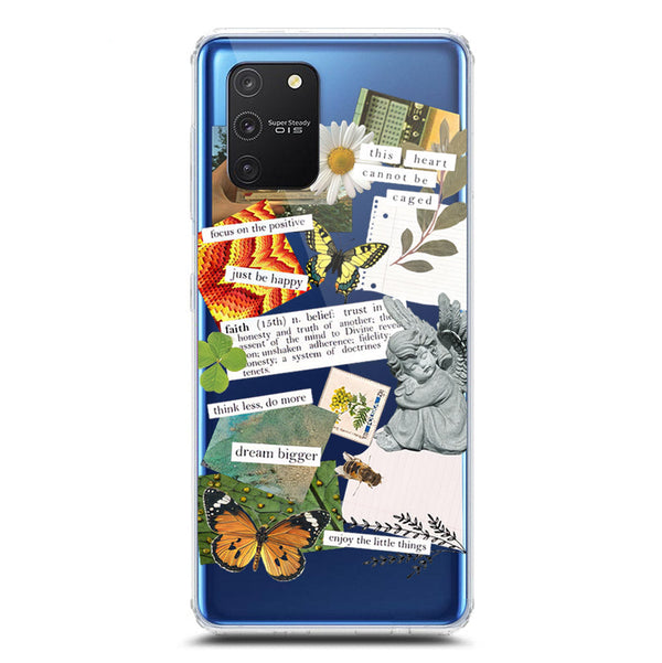 Aesthetic Scrap Design - Design 5 - Soft Phone Case - Crystal Clear Case - Samsung Galaxy A91