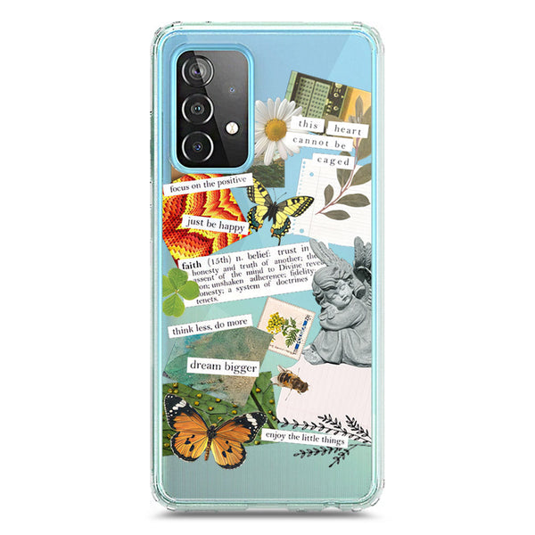 Aesthetic Scrap Design - Design 5 - Soft Phone Case - Crystal Clear Case - Samsung Galaxy A52s 5G