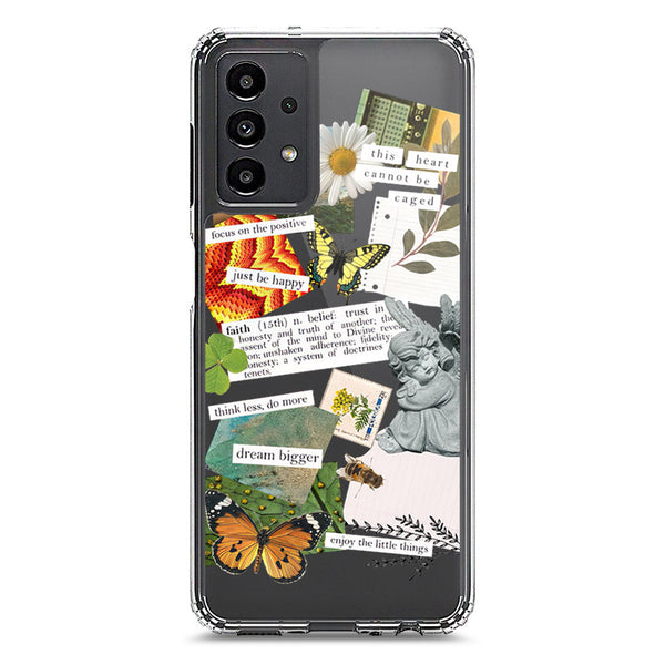 Aesthetic Scrap Design - Design 5 - Soft Phone Case - Crystal Clear Case - Samsung Galaxy A13