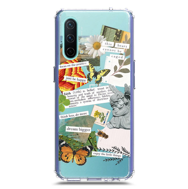 Aesthetic Scrap Design - Design 5 - Soft Phone Case - Crystal Clear Case - OnePlus Nord CE 5G
