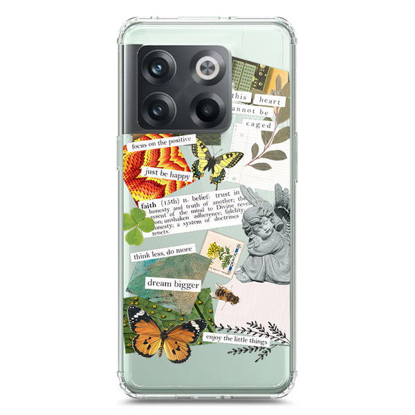 Aesthetic Scrap Design - Design 5 - Soft Phone Case - Crystal Clear Case - OnePlus 10T