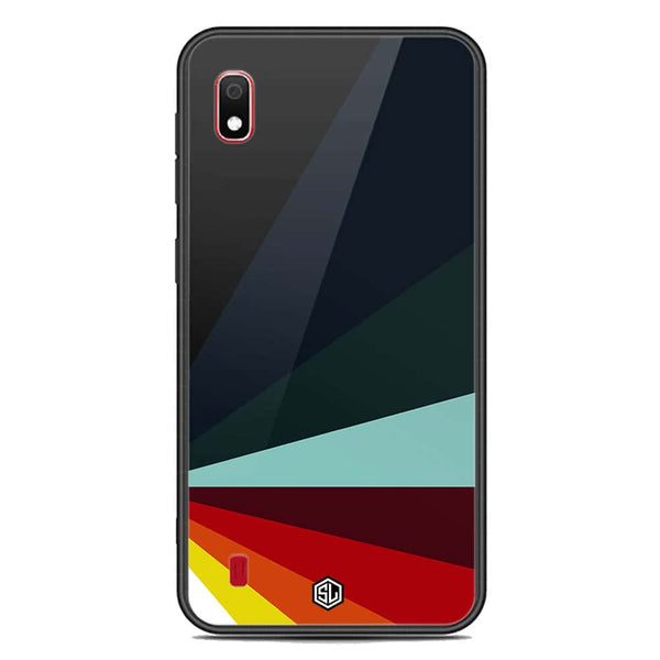 Retro Stripes Series Soft Phone Case - Premium Glass Case - Samsung Galaxy A10