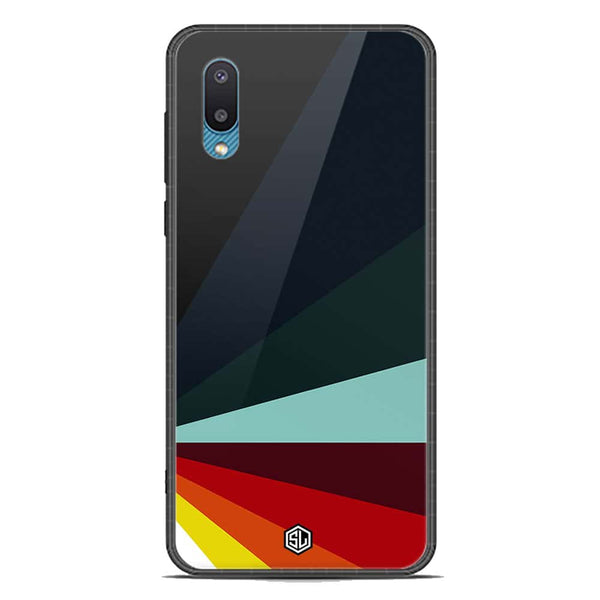 Retro Stripes Series Soft Phone Case - Premium Glass Case - Samsung Galaxy A02