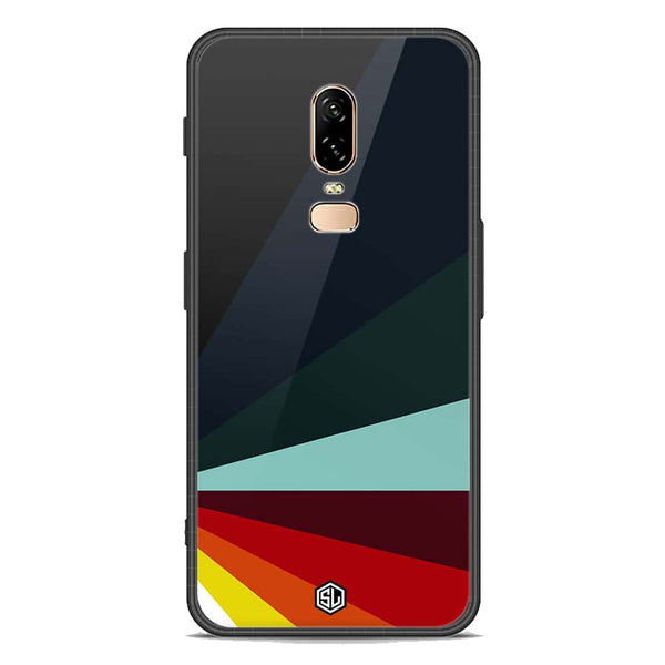 Retro Stripes Series Soft Phone Case - Premium Glass Case - OnePlus 6