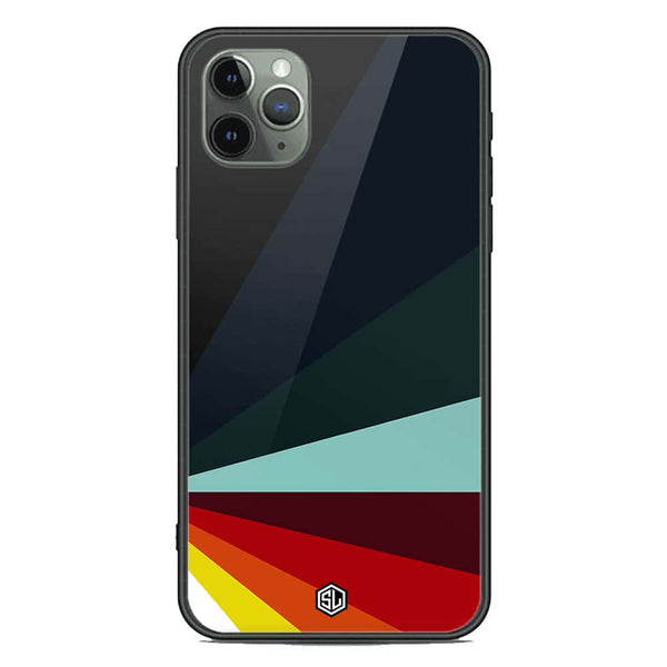 Retro Stripes Series Soft Phone Case - Premium Glass Case - iPhone 11 Pro Max