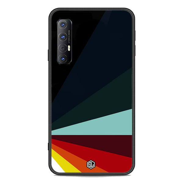 Retro Stripes Series Soft Phone Case - Premium Glass Case - Oppo Reno 3 Pro