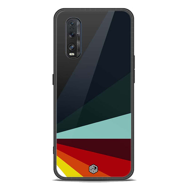 Retro Stripes Series Soft Phone Case - Premium Glass Case - Oppo Find X2