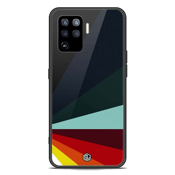 Retro Stripes Series Soft Phone Case - Premium Glass Case - Oppo F19 Pro