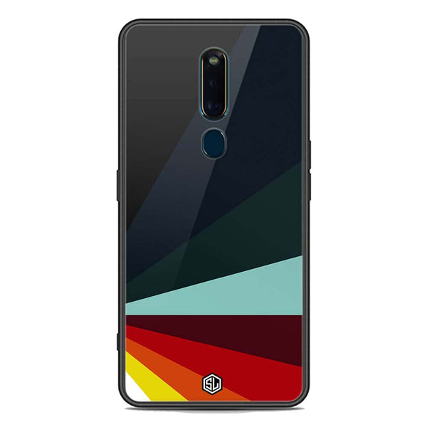 Retro Stripes Series Soft Phone Case - Premium Glass Case - Oppo F11 Pro