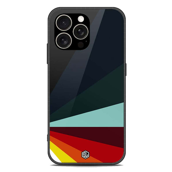 Retro Stripes Series Soft Phone Case - Premium Glass Case - iPhone 15 Pro