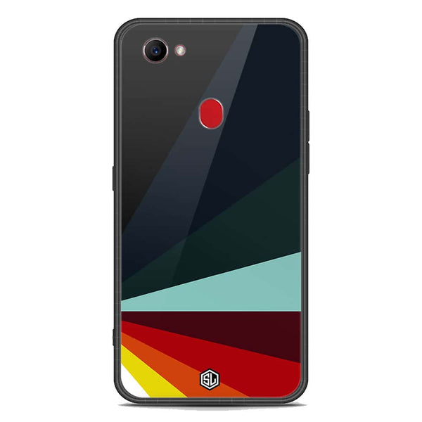 Retro Stripes Series Soft Phone Case - Premium Glass Case - Oppo F7