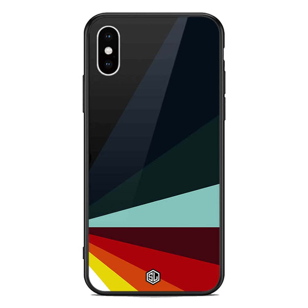 Retro Stripes Series Soft Phone Case - Premium Glass Case - iPhone XS Max