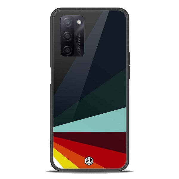 Retro Stripes Series Soft Phone Case - Premium Glass Case - Oppo A55 5G